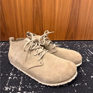 Birkenstock Men's Beige Suede Boots